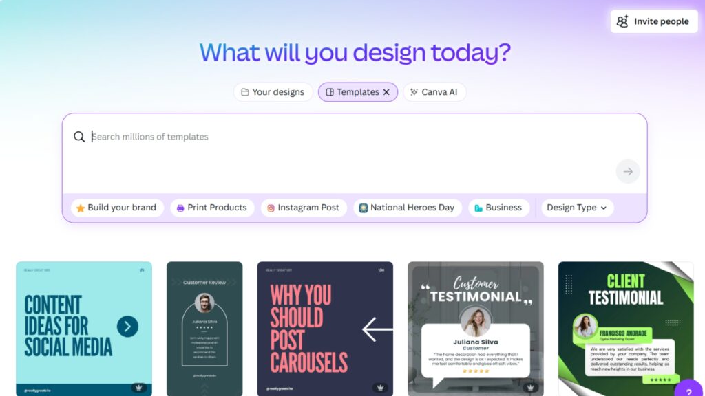 Canva workspace showing logo design.