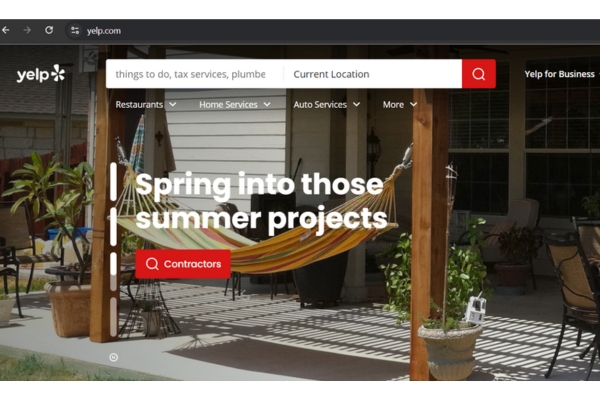 yelp local directly homepage