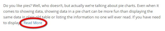 Add "Read More" link to the end of an excerpt