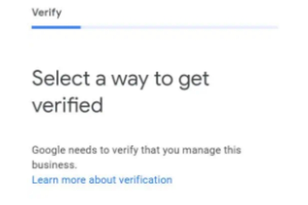 google business profile verification