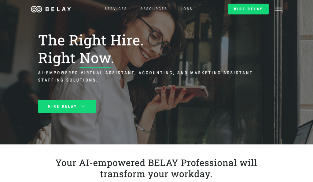 belay homepage