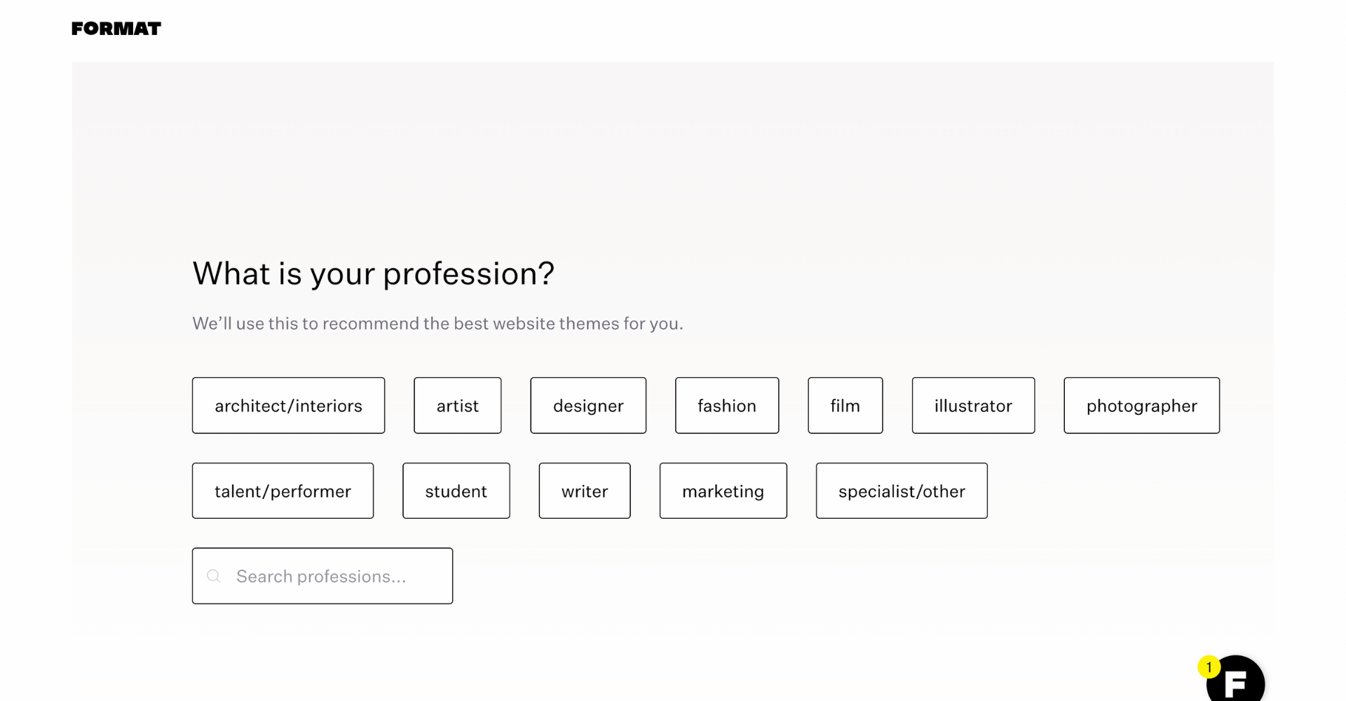 format for creatives